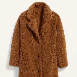 Oversized Sherpa Coat Brown - XS